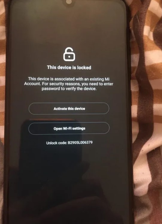 Xiaomi A1 Pattern Unlock