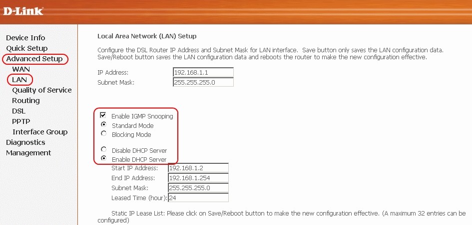 D-Link DSL-2540U - Настройка сети Интернет и Wi-Fi