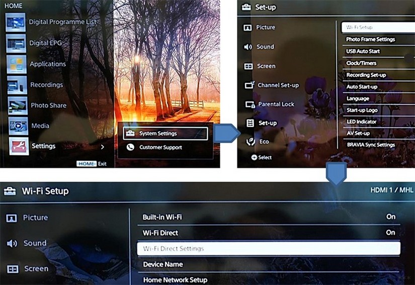 Как настроить Wi-Fi на телевизоре Sony: подробная инструкция