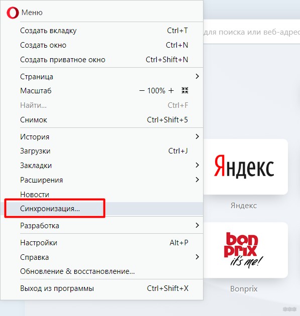 Синхронизация Opera: копирование закладок, панель быстрого доступа, история, пароли