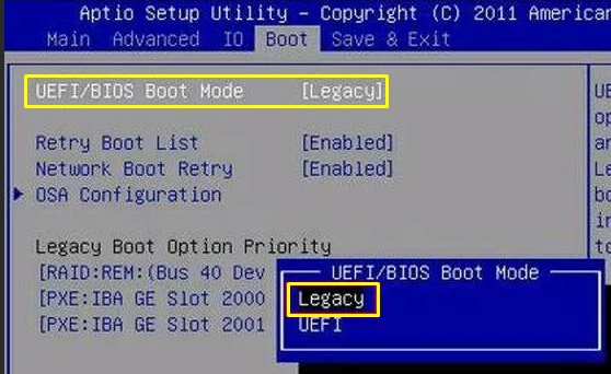 Boot Mode UEFI или Legacy: что выбрать для Windows?