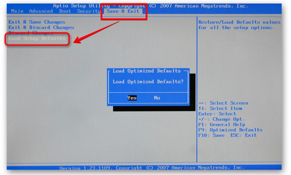 Что такое Load Optimized Defaults в БИОСе