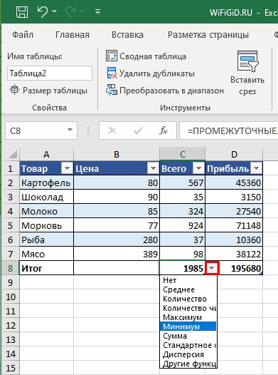 Умная таблица в Excel: урок для чайников