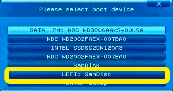 BIOS LEGACY BOOT OF UEFI ONLY MEDIA: решено