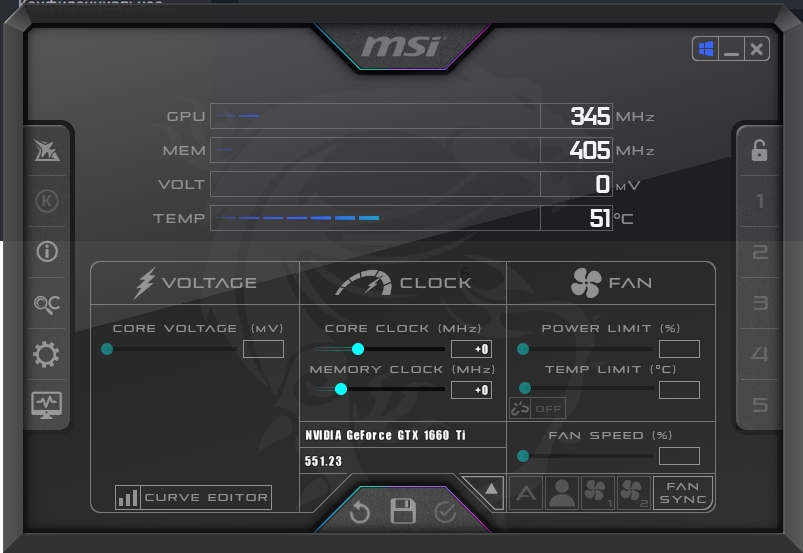 MSI Afterburner не показывает мониторинг: 100% решение