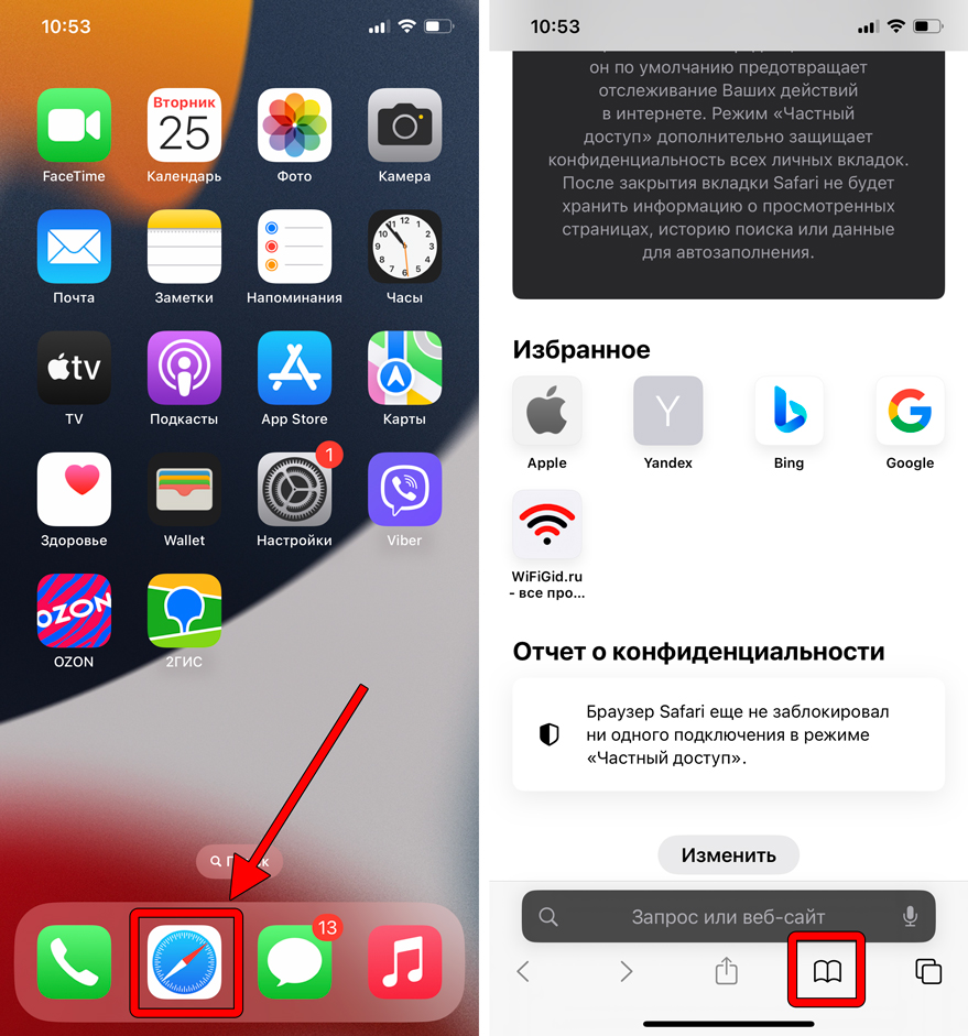 Как в Safari посмотреть историю на iPhone и iMac