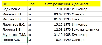 Как в Excel создать базу данных: инструкция