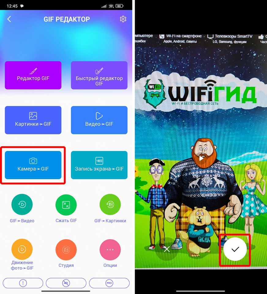 Как сделать гифку на телефоне из фото и видео