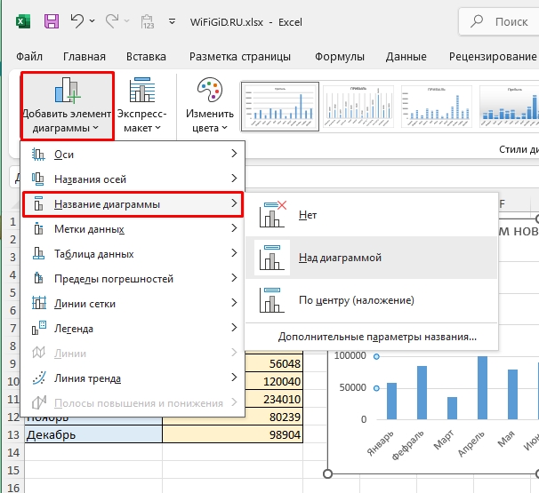 Как добавить название диаграммы в Excel: 100% метод