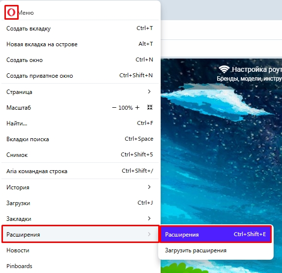 Как открыть расширения в Опере: инструкция
